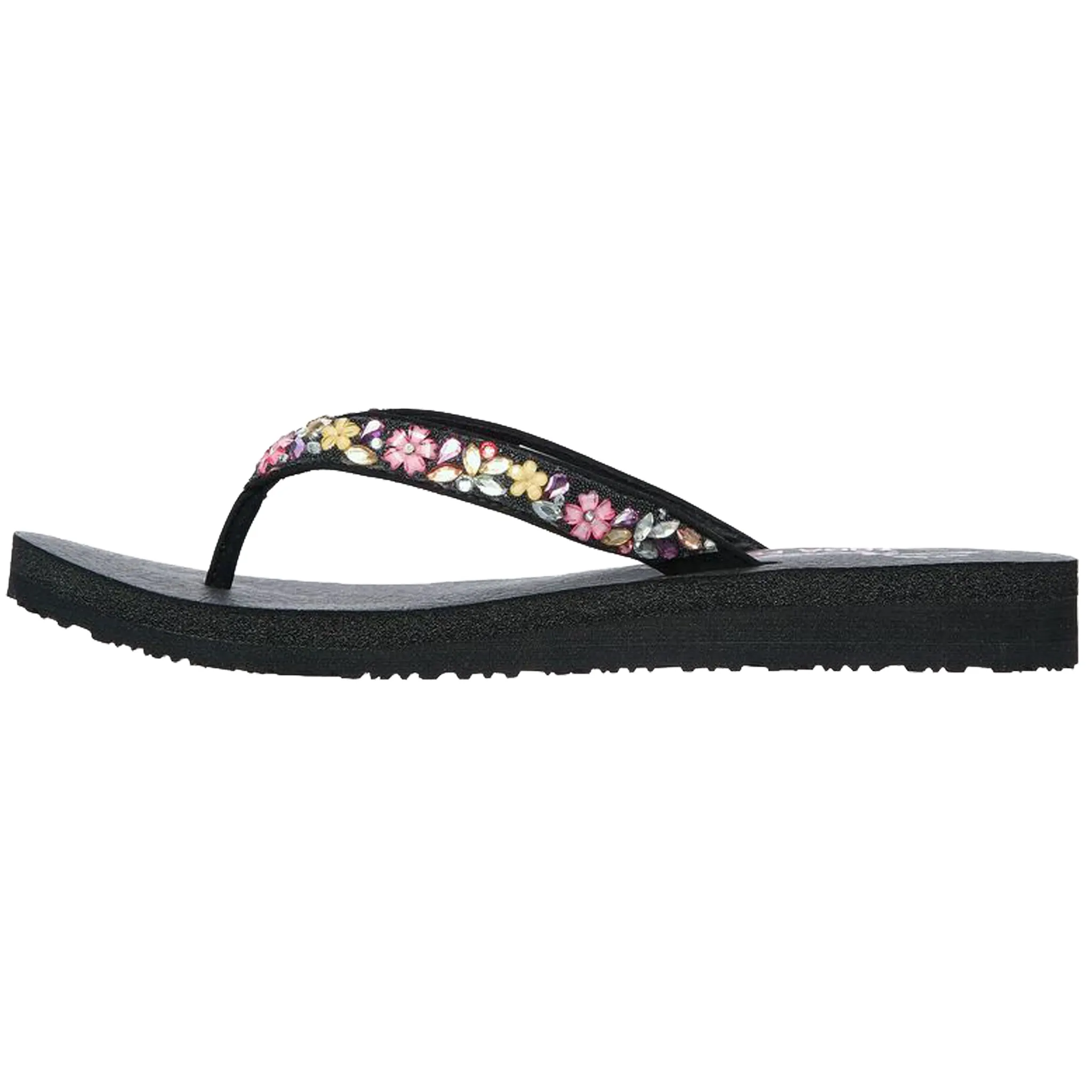 Skechers Women's 119153 Meditation Daisy Garden Vegan Yoga Foam Thong Sandals