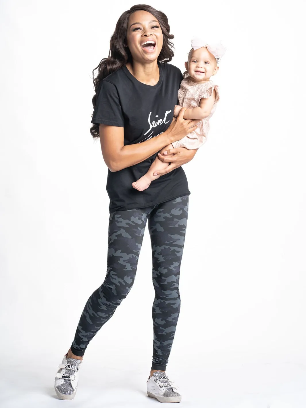 Snapback™ Postpartum Leggings - Black Camo