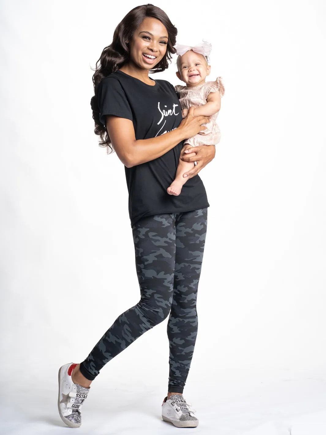 Snapback™ Postpartum Leggings - Black Camo