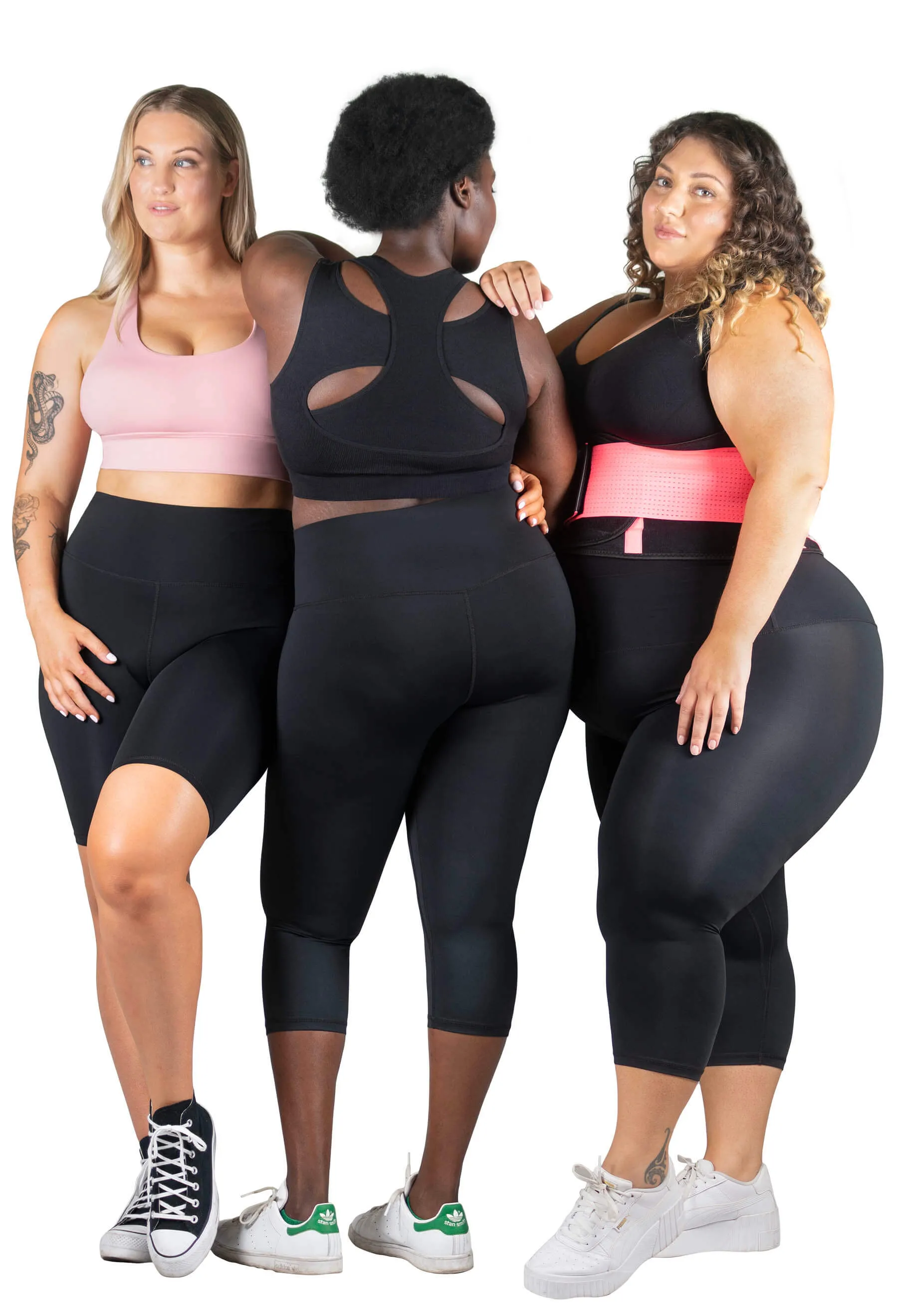 Sports Set - Triple-layer Support Racer Bra & Seamless High Waist Full Length Leggings