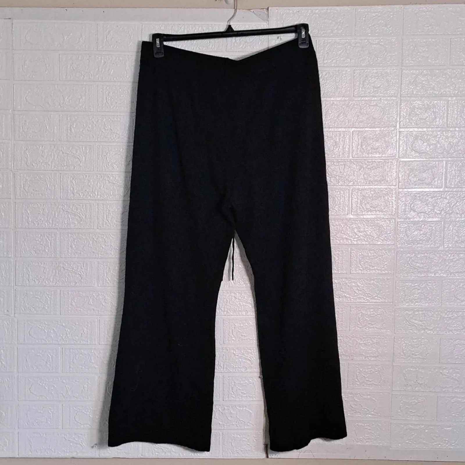 TAHARI PURE LUX CASHMERE WIDE-LEG PANTS XL