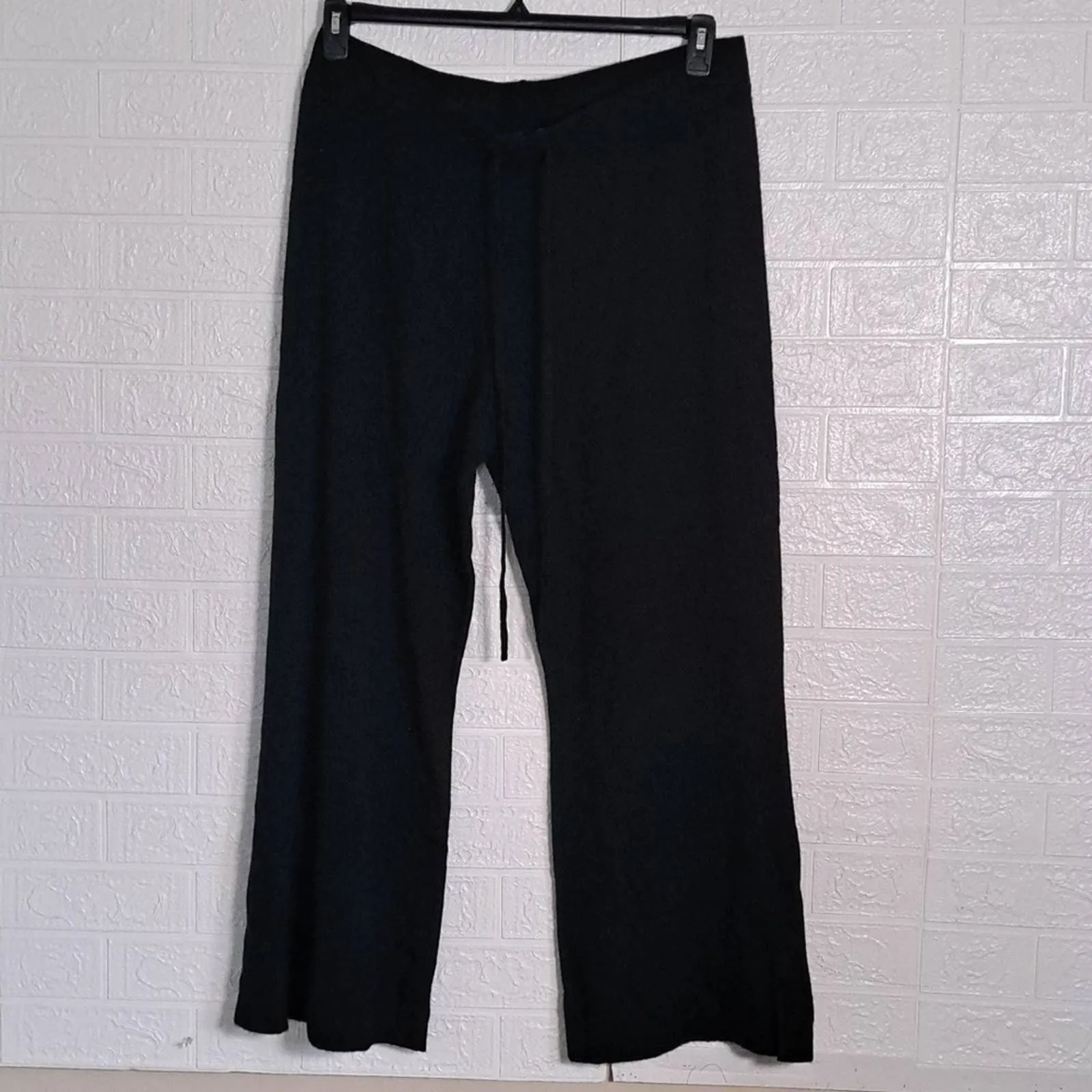 TAHARI PURE LUX CASHMERE WIDE-LEG PANTS XL