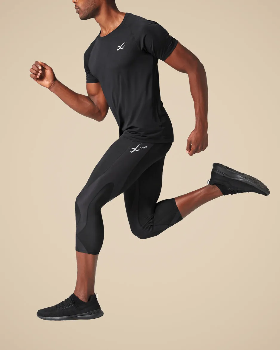 TEST DOMAINE Stabilyx Joint Support 3/4 Compression Tight: Men's Black