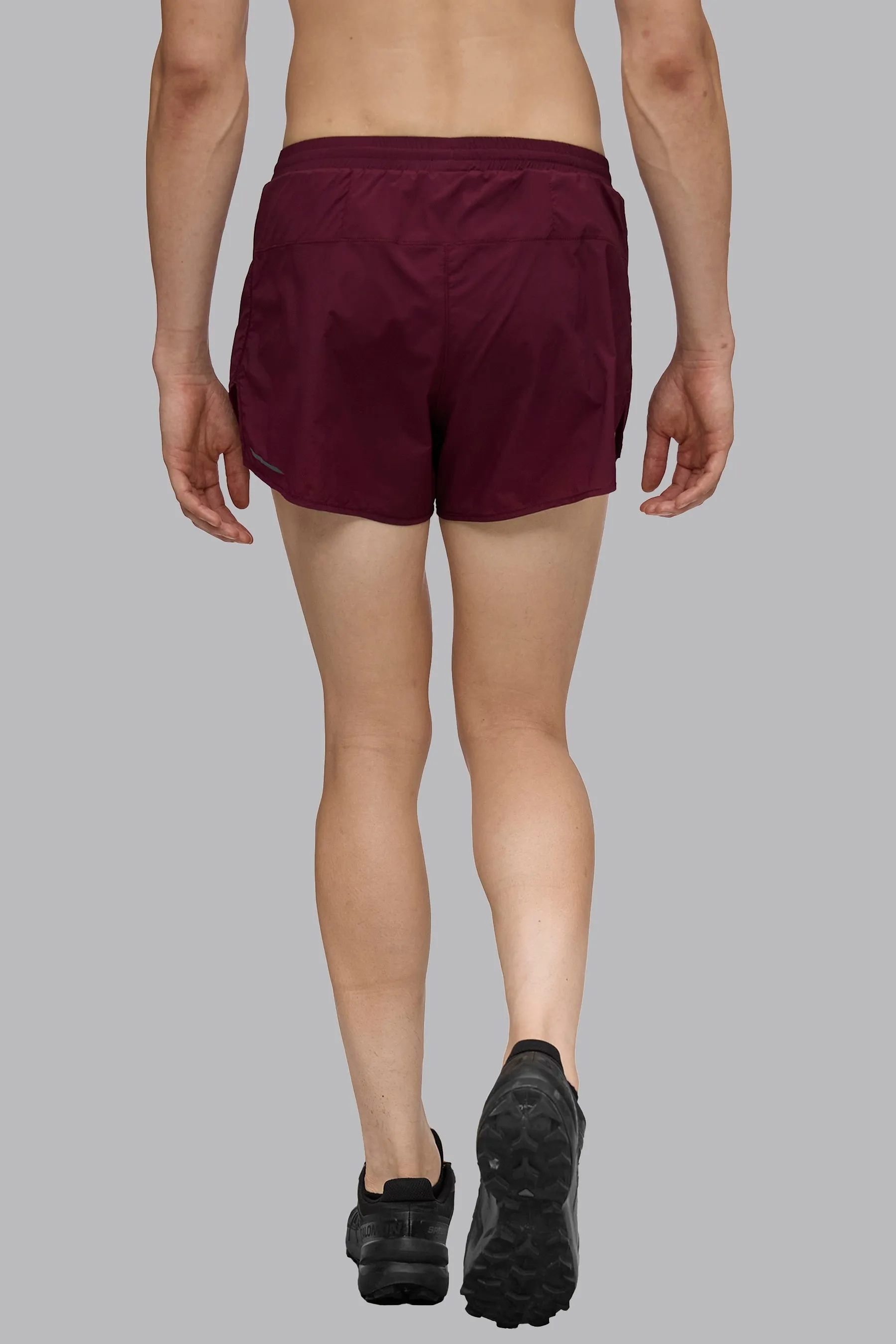 V_XLYTE 3" RUNNING SHORTS - Burgundy