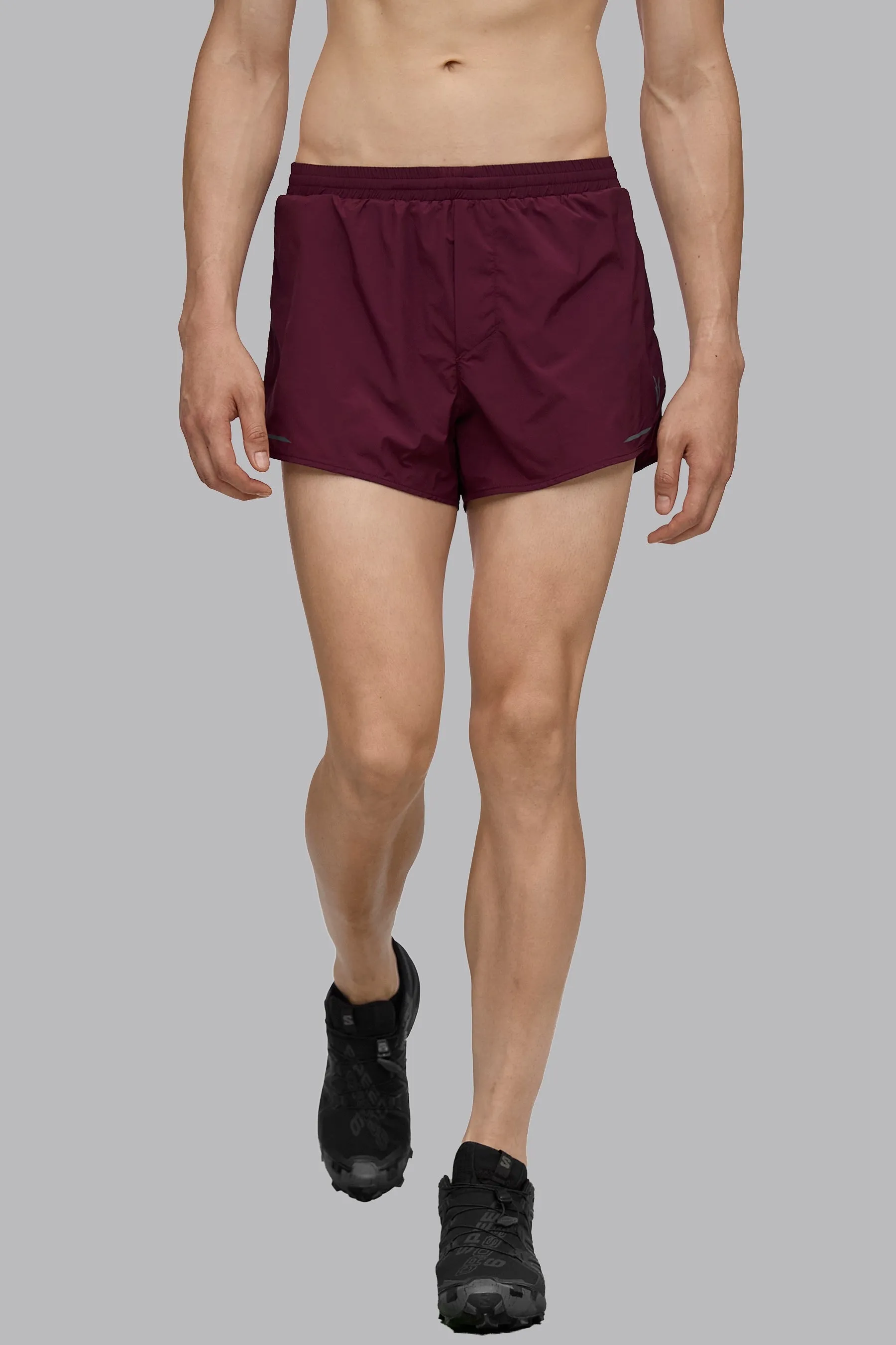 V_XLYTE 3" RUNNING SHORTS - Burgundy