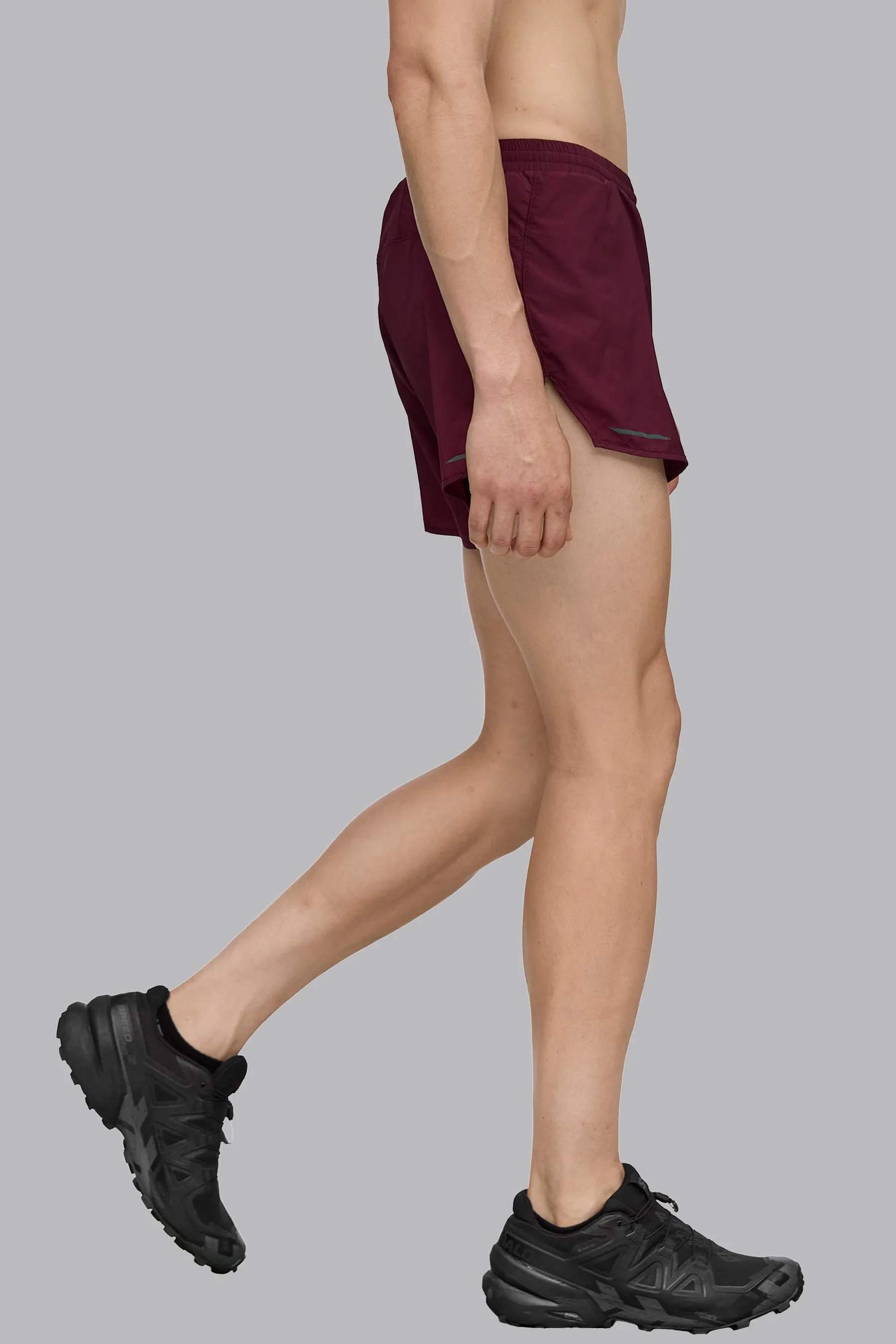 V_XLYTE 3" RUNNING SHORTS - Burgundy