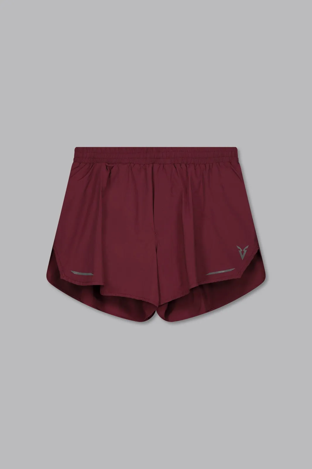 V_XLYTE 3" RUNNING SHORTS - Burgundy