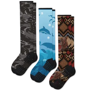 Wild Depths Compression Socks Bundle 3-Pack